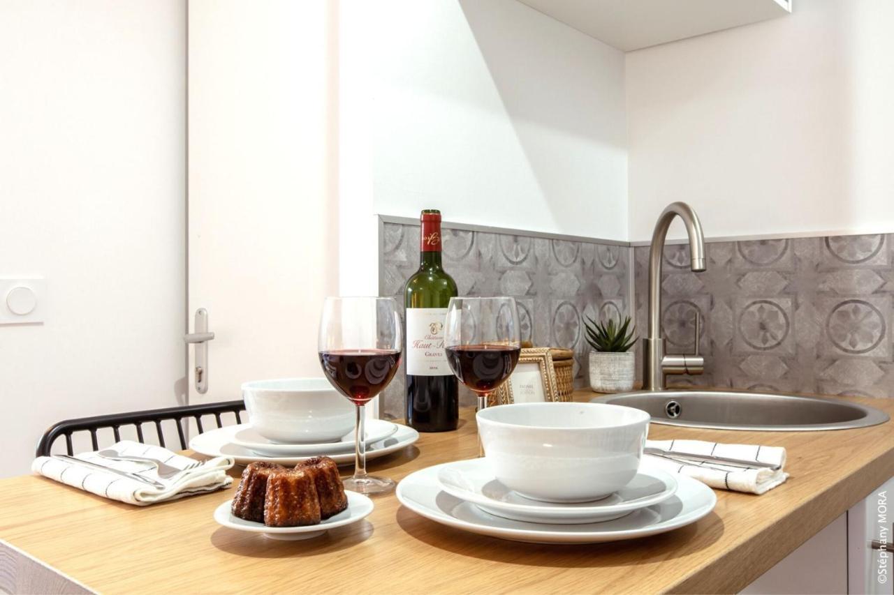 Life&Travel - Studio Cosy - Parking - Terrasse บอร์โด ภายนอก รูปภาพ